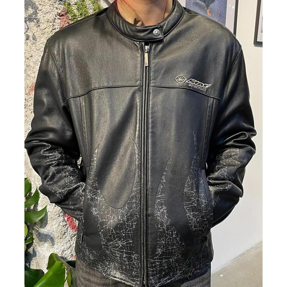 Star Motocycle Flame Jacket